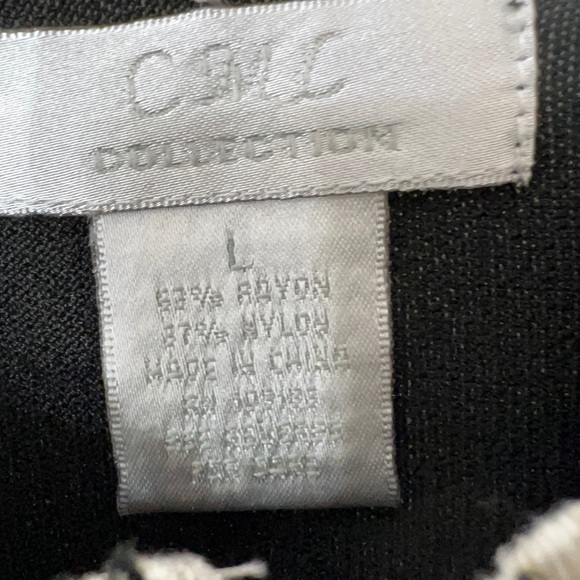 🔥🔥CML COLLECTION LADYS TOP SIZE LARGE A RAYON AND NYLON BLEND. LACE TRIMMING. - Picture 3 of 4